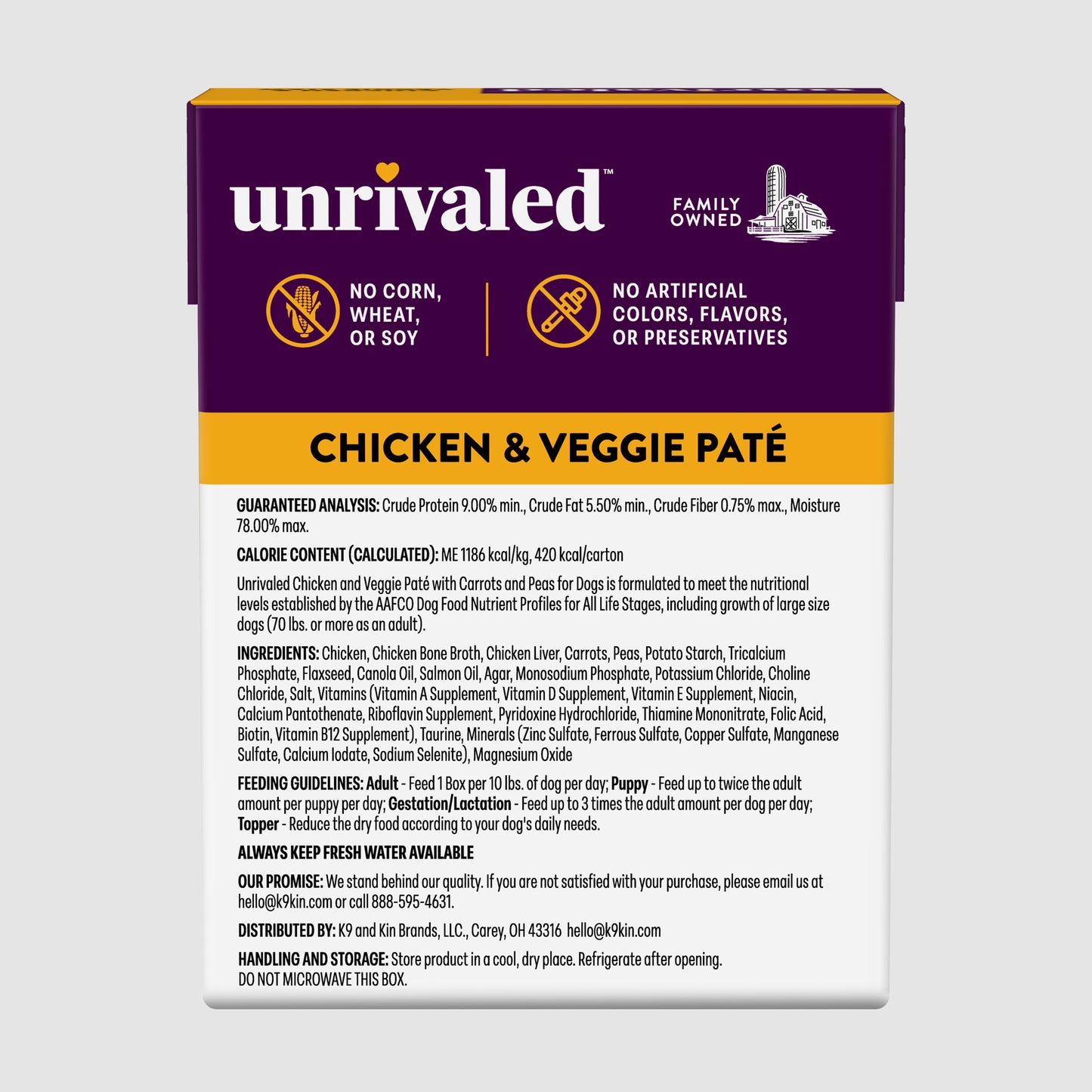 Chicken & Veggie Paté