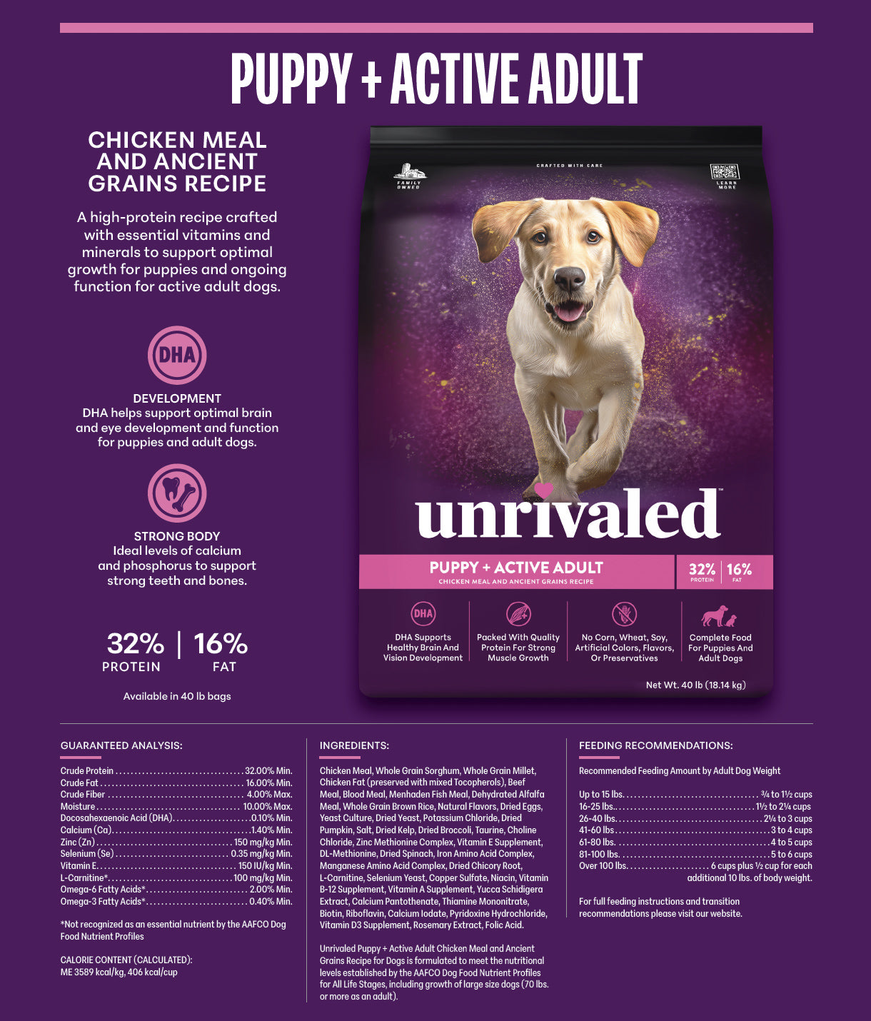 Puppy + Active Adult